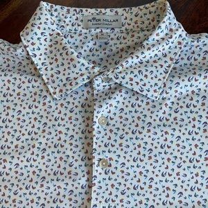 Peter Millar Summer Comfort Mens Nymph Print Polo